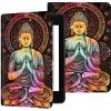 for Kindle 10th Generation 2019 Case, Durable PU Leather Kindle Cover 10th Generation, Adjustable Stand with Auto Sleep/Wake Smart Cover (Not fit Kindle Oasis or Kindle 2022), Buddha view 1