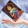 for Kindle 10th Generation 2019 Case, Durable PU Leather Kindle Cover 10th Generation, Adjustable Stand with Auto Sleep/Wake Smart Cover (Not fit Kindle Oasis or Kindle 2022), Buddha view 4