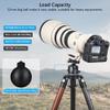 52mm Low Profile Ball Head Tripod Mount Ball Head ARTCISE All Metal CNC Machining with Two 1/4" Quick Release Plates for Tripod, Monopod, DSLR, CamcorderMax Load 66lbs /30kgAll Black view 3