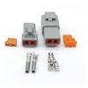 Artemisia Deutsch DTP 2 Pin Grey Male Female Waterproof Electrical Auto Connectors Plug DTP06-2S DTP04-2P view 1