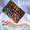 for Kindle 10th Generation 2019 Case, Durable PU Leather Kindle Cover 10th Generation, Adjustable Stand with Auto Sleep/Wake Smart Cover (Not fit Kindle Oasis or Kindle 2022), Wooden USA Flag view 4