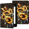 for Kindle 10th Generation 2019 Case, Durable PU Leather Kindle Cover 10th Generation, Adjustable Stand with Auto Sleep/Wake Smart Cover (Not fit Kindle Oasis or Kindle 2022), Sunflower view 1