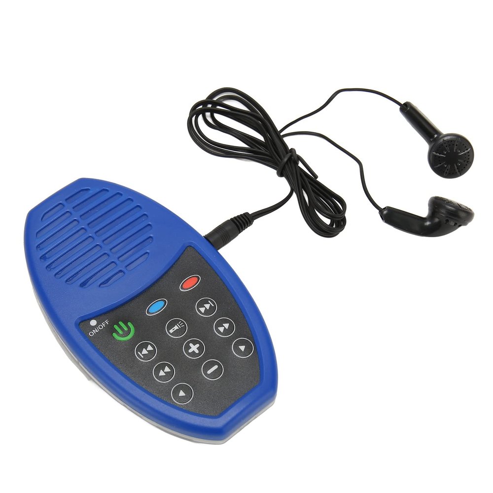 4G Capacity LED Player, Solar Charging Electronic Reader with Multifunctional Buttons, Compact and Easy to Carry, Suitable for Night Reading (Blue)