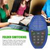 4G Capacity LED Player, Solar Charging Electronic Reader with Multifunctional Buttons, Compact and Easy to Carry, Suitable for Night Reading (Blue) view 3