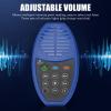 4G Capacity LED Player, Solar Charging Electronic Reader with Multifunctional Buttons, Compact and Easy to Carry, Suitable for Night Reading (Blue) view 4