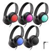 iClever Kids Headphones Bulk 5 Pack for Students K-12 & Teachers, Durable PP Material, 85dBA Safe Volume, Multiple Folding Options, Kids Wired Headphones for School/Classroom/Home/Travel view 1