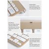 Compact Keyboard Mouse Set, LED Indicator Power Saving Design, Thin and Light with ABS Material for Office (Gold) view 4