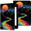 for Kindle Paperwhite 11th Generation Case 6.8 All-New 2024/2023/2021, PU Leather Kindle Case Adjustable Stand with Auto Sleep/Wake Cover for Kindle Paperwhite Signature Edition, Colour Month view 1