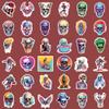 102 Pack Cool Skull Stickers for Adults,Fun Skull Stickers Vinyl Waterproof Sticker for Decor Party Favors for Water Bottle,Luggage,Laptop,Gothic and Horror Sticker for Adults view 2
