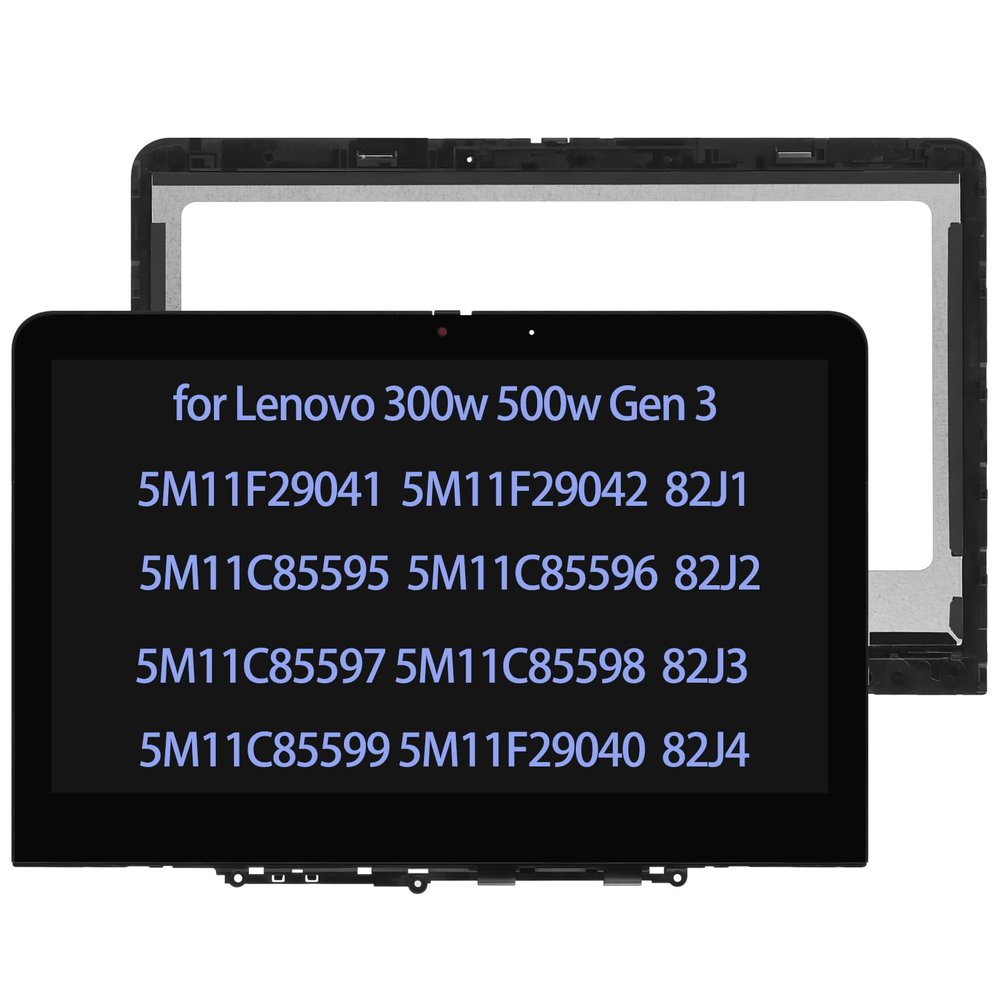 10 PCS ARUISIFX 11.6" Screen Replacement Compatible with Lenovo 82J4 LCD Display HD Touch Screen + Digitizer Assembly Bezel