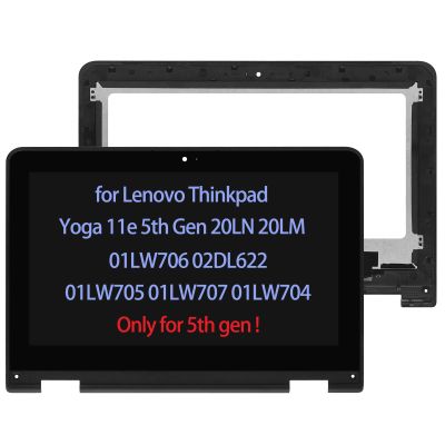 10 PCS ARUISIFX 11.6" Screen Replacement HD Compatible with Lenovo 01LW705 Touch Screen Digitizer Assembly Bezel