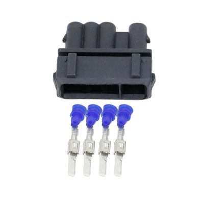 KOGORA Automotive Electrical connectors 4 Pin Car with Water/pro/of Connector Black O/y-gen Sen/;SOR with Terminal pl;/UG Male and Female DJ703+1A-3.5-11/21 4P(Male Plug,10 Sets)