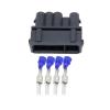 KOGORA Automotive Electrical connectors 4 Pin Car with Water/pro/of Connector Black O/y-gen Sen/;SOR with Terminal pl;/UG Male and Female DJ703+1A-3.5-11/21 4P(Male Plug,10 Sets) view 1