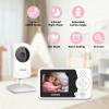 VTimes Baby Monitor with Camera and Audio, Video Baby Monitor No WiFi Night Vision 2.4" LCD Screen Portable Baby Camera Monitor Alarm Lullaby Temperature Sensor and 1000ft, Ideal for Baby/Elderly/Pet view 3