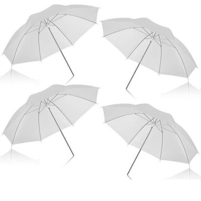 33 Soft Umbrella White Translucent 4-Pack for Studio Photography Lighting