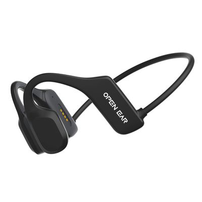 XIMAND Bone Conduction Headphones,IPX5 Open-Ear Wireless Bluetooth 5.3 Magnetic Charging with Mic, 6Hr Playtime, Waterproof Sweatproof Earphones for Sports, Running, Gym, Hiking, Cycling - Black