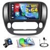 2+64GB Android Car Stereo for Kia Soul 2014-2017 Wireless Carplay Android Auto, 9 Inch Touchscreen Car Radio GPS Navi WiFi Bluetooth Backup Camera FM RDS Radio EQ SWC view 1