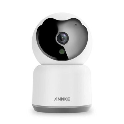 DirectNine Basics 3MP WiFi Smart Security Camera White, 4.49 x 2.76 x 2.76 in