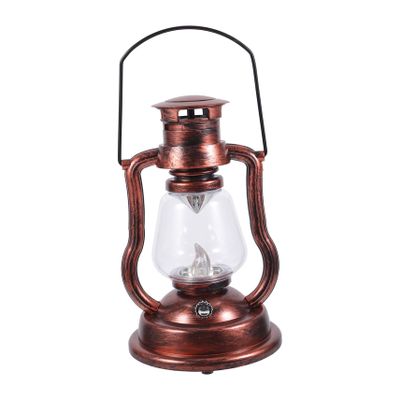 Cabilock Vintage Kerosene Lamp Creative Charging Oil Lantern for Household Decor Cozy Atmosphere Night Light for Festivals and Parties Rustic Tabletop Decoration