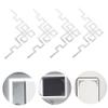 4pcs Mirror Decals for Bathroom Peel and Stick Mirror Frame Border Decorative Corner Onlay Stickers view 2