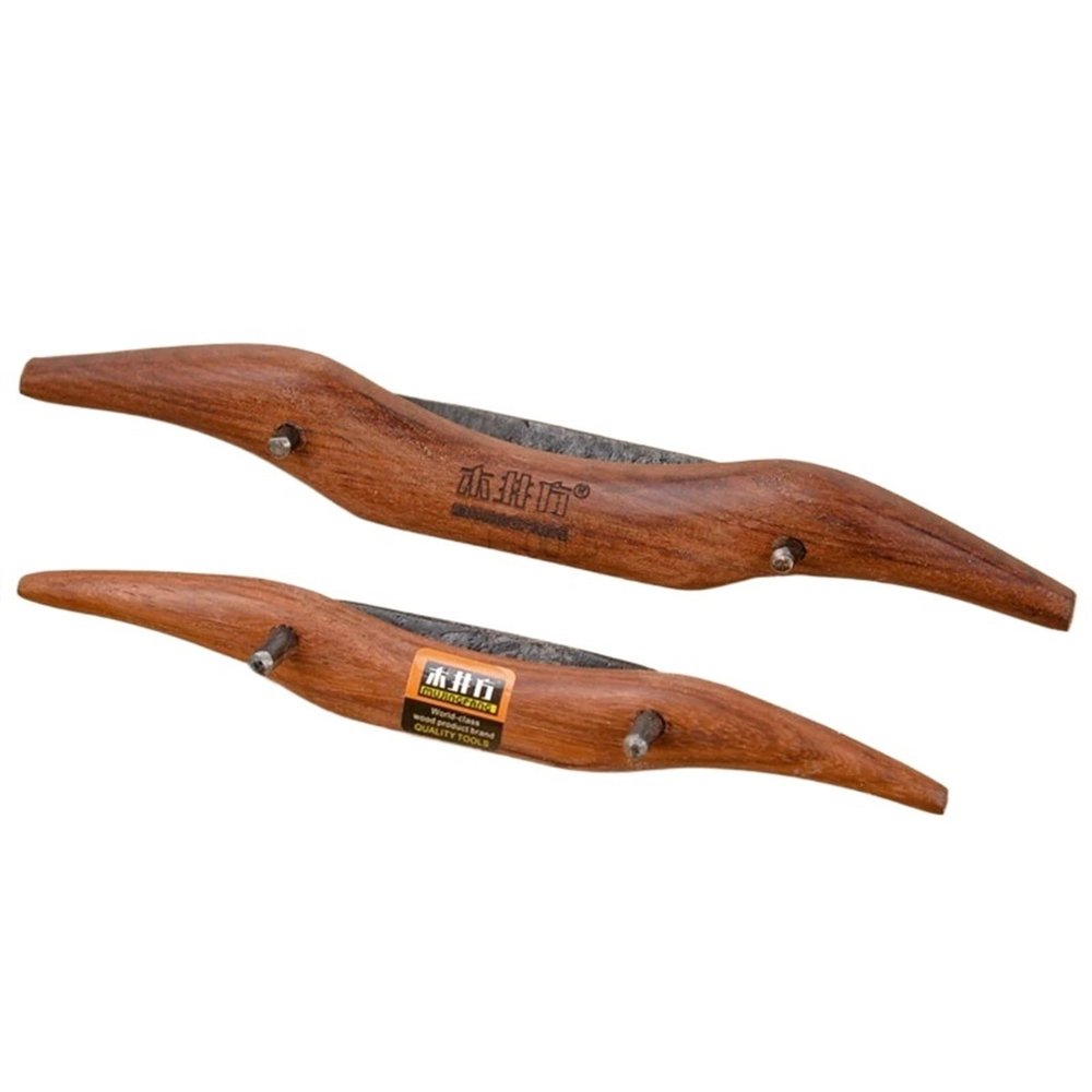 ANIUBI 150mm/180mm Mini Bird Planer Round Handle Small Curved Planer Woodworking Bending Planer Carpenter Wood DIY Trimming Push Plane (Color : A-185MM)