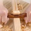 ANIUBI 150mm/180mm Mini Bird Planer Round Handle Small Curved Planer Woodworking Bending Planer Carpenter Wood DIY Trimming Push Plane (Color : A-185MM) view 3