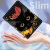 for Kindle Paperwhite 11th Generation Case 6.8 All-New 2024/2023/2021, PU Leather Kindle Case Adjustable Stand with Auto Sleep/Wake Cover for Kindle Paperwhite Signature Edition, Black Cat view 4
