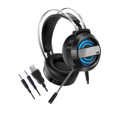 Angoily Professional Stereo Gaming Headset with Noise-Cancelling Microphone Comfortable Over-Ear Design for Laptop and Gaming Movies and Video Chat