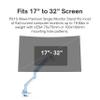 Pixio PS1S Wave Blue Single Monitor Arm Stand Desk Mount - Fits up to 32 inches Monitors and up to 19.8lbs. VESA Compatibility and Integrated Cable Management view 2