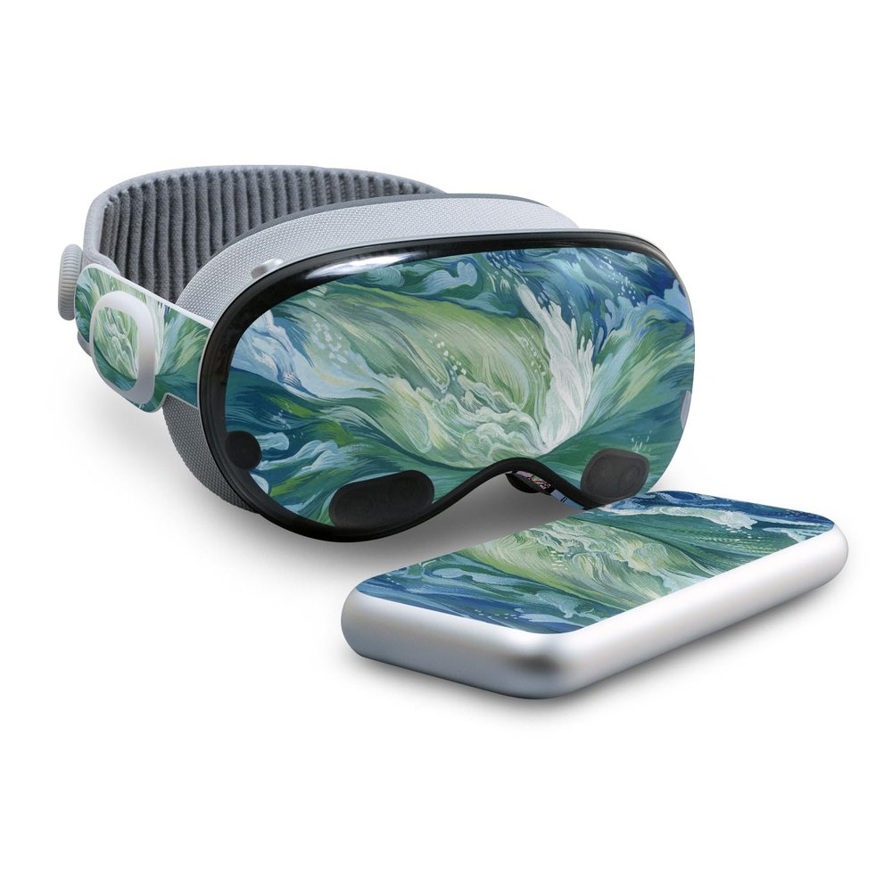 Skin Compatible with Apple Vision Pro - Cyclone Wave - Premium 3M Vinyl Protective Wrap Decal Cover - Easy to Apply | Crafted in The USA by MightySkins