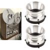 1 Pair Nab Hub Adapters Reel to Reel Tape Aluminum Alloy Material Aluminium Alloy Hub Socket Adaptors Hub Plug Adapters Aluminum Alloy, Abs Abs Aluminum Alloy Opener Abs Alloy view 2