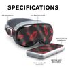 Glossy Glitter Skin Compatible with Apple Vision Pro - Kiss Me - Premium 3M Vinyl Protective Wrap Decal Cover - Easy to Apply | Crafted in The USA by MightySkins view 2
