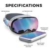 Glossy Glitter VR Skin Compatible with Apple Vision Pro - Royal Haze - Premium 3M Vinyl Protective Wrap Decal Cover - Easy to Apply | Crafted in The USA by MightySkins view 2