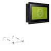 BoxWave Stand and Mount Compatible with Geekland GK-TW7A-3268-FWM (7 in) - Pocket Aluminum Stand 3-in-1, Portable Multi Angle Viewing Riser - Metallic Silver view 1