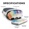 Glossy Glitter Skin Compatible with Apple Vision Pro - Splash of Color - Premium 3M Vinyl Protective Wrap Decal Cover - Easy to Apply | Crafted in The USA by MightySkins view 2