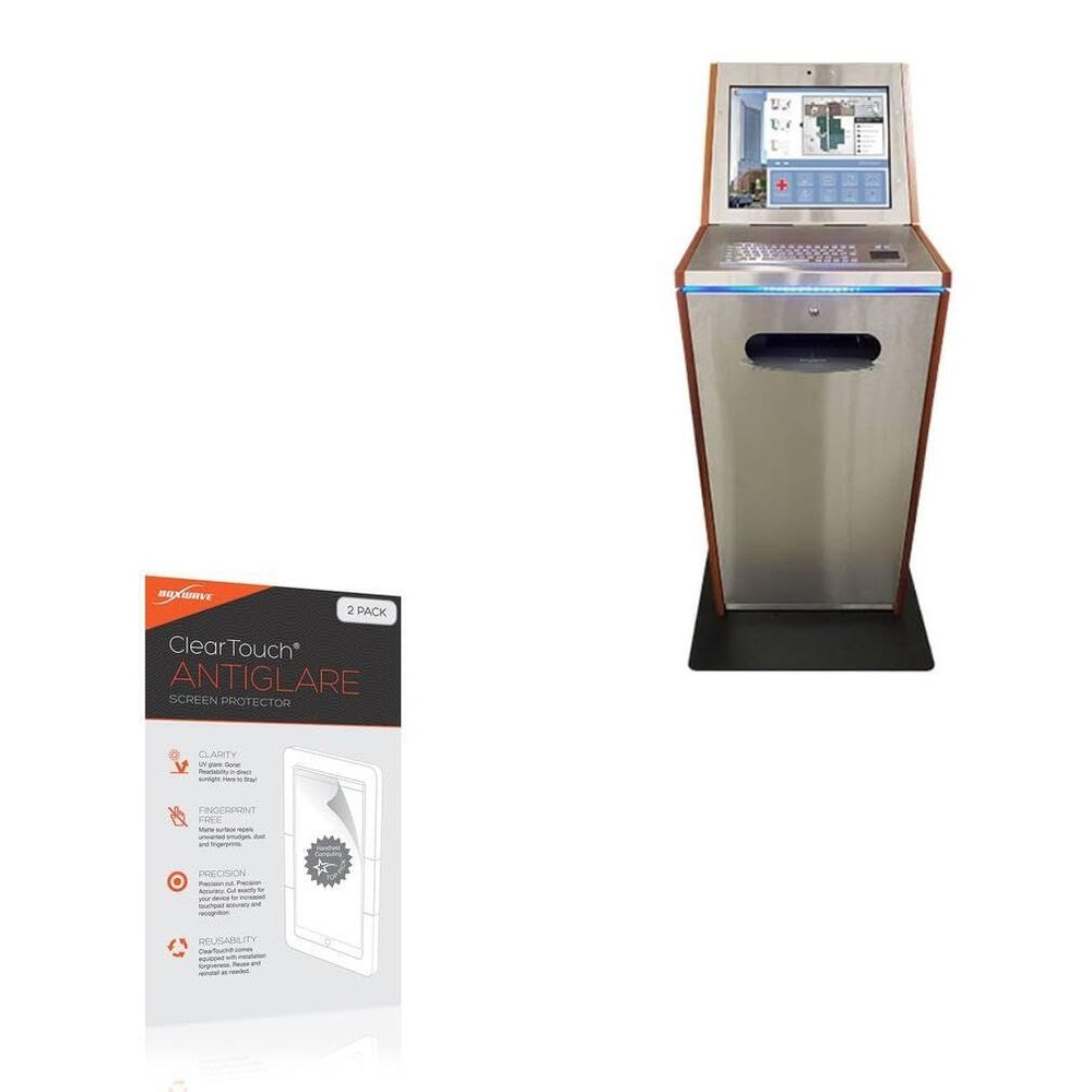 BoxWave Screen Protector Compatible with Advanced Kiosks Reception Kiosk (19 in) - ClearTouch Anti-Glare (2-Pack), Anti-Fingerprint Matte Film Skin