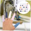 FRCOLOR 60pcs Protective Cotton Finger Cots Breathable Reusable Finger Sleeves for Tool Use Crafting Gardening Thickened Durable Design for Protection view 4