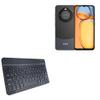 BoxWave Keyboard Compatible with Xgody A54 - SlimKeys Bluetooth Keyboard, Portable Thin with Chiclet-Style Keys - Jet Black view 1