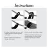 RIP-TIE 3/4" x 5" EconoWrap with Elastic Band, Securely Fastens to Cable 5 Pack Green view 2