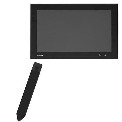 BoxWave Stylus Pouch Compatible with Advantech TPC-5212W - Stylus PortaPouch, Pen Stylii Holder Carrier Portable Self-Adhesive - Jet Black