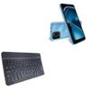 BoxWave Keyboard Compatible with Xgody S21 - SlimKeys Bluetooth Keyboard, Portable Thin with Chiclet-Style Keys - Jet Black view 1
