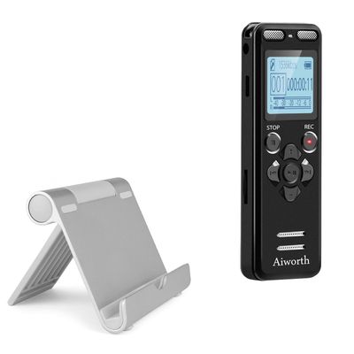 BoxWave Stand and Mount Compatible with Aiworth E36 - VersaView Aluminum Stand, Portable, Multi Angle Viewing Sturdy