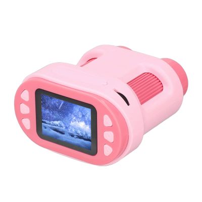 Dual Lens Microscope Camera, 2 Inch Screen Handheld LCD Telescope 5?200X 32G Storage Card for Garden ()