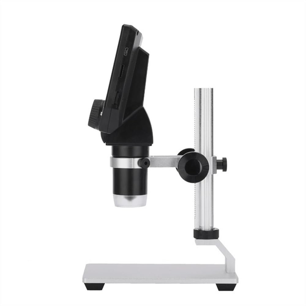 JOEBO Microscope Kit G1000 Digital Microscope 4.3" 8MP 1000X Digital Electronic Microscopio Magnifier Microscope Lens Adapters (Color : Metal Bracket)