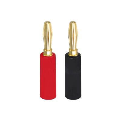 10pcs Gold Plated 4mm Plugs Pure Copper Musical Speaker Cable Wire Pin Banana Plug Connectors Red Black (Color : 5Red 5Blcak)