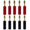 10pcs Gold Plated 4mm Plugs Pure Copper Musical Speaker Cable Wire Pin Banana Plug Connectors Red Black (Color : 5Red 5Blcak) view 2