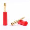 10pcs Gold Plated 4mm Plugs Pure Copper Musical Speaker Cable Wire Pin Banana Plug Connectors Red Black (Color : 5Red 5Blcak) view 4