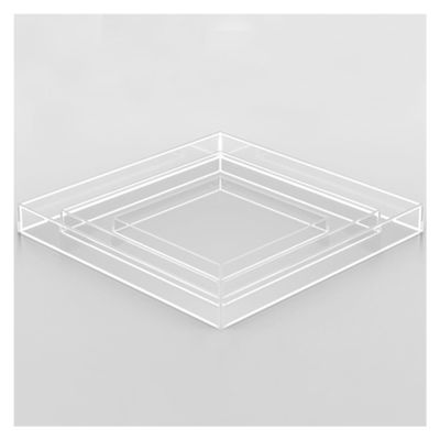 3/4/5mm Thick Clear Shallow Water Tank,Photography Storage Tray,Photo Posing Props, Acrylic Display Case Showcase,Cosmetic Advertising Shooting Props (Color : 5mm-Clear, Size : 15x10x5cm)