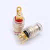 2pair/4pcs Banana Connector 4mm Thread Medium Amplifier Speaker Spade Terminal Binding Post Banana Plug Socket Connector 33MM view 3