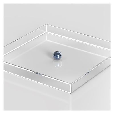 10cm/3.94in Height Acrylic Display Case Showcase,3/4/5mm Thick Clear Shallow Water Tank,Photography Storage Tray,Photo Posing Props,Cosmetic Advertising Shooting Props ( Color : 3mm-Clear , Size : 25x